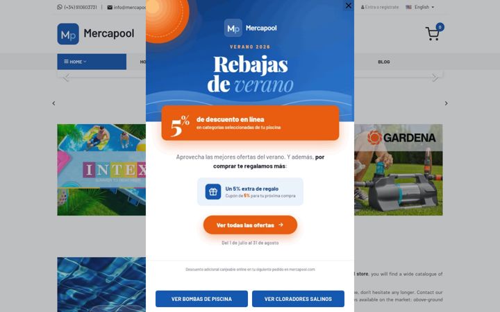 Screenshot of mercapool.com