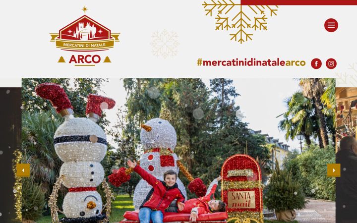 Screenshot of mercatininatalearco.com
