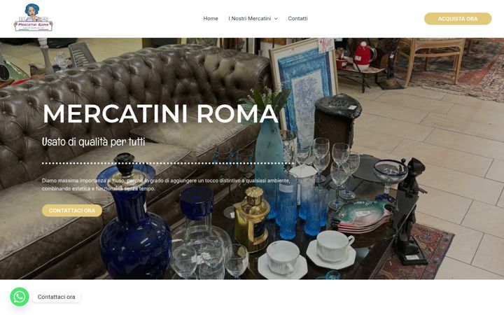 Screenshot of mercatiniroma.com