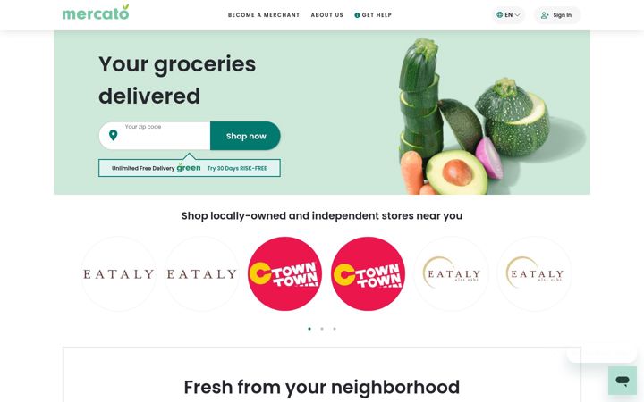 Screenshot of mercato.com