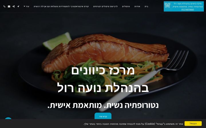 Screenshot of mercazkivunim.com