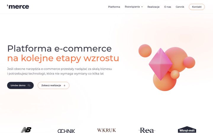 Screenshot of merce.com