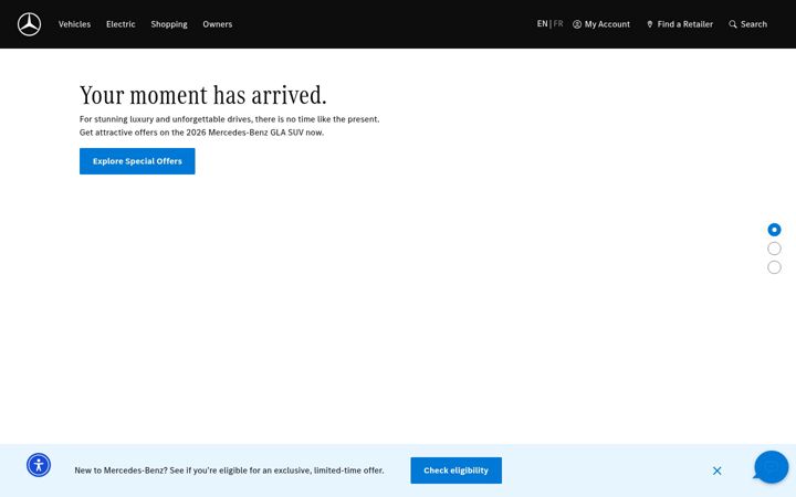 Screenshot ta' mercedes-benz.ca