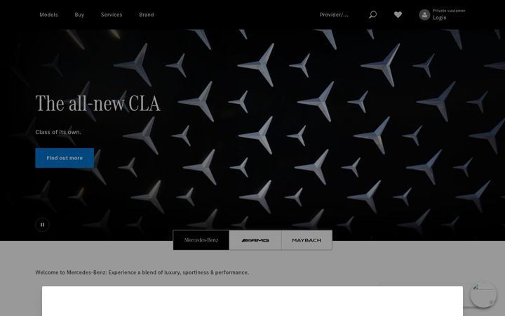 Screenshot of mercedes-benz.co.za