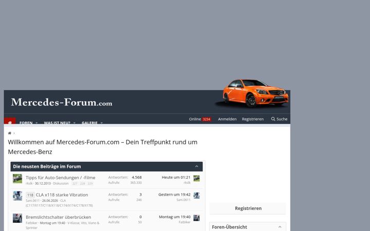 Screenshot of mercedes-forum.com