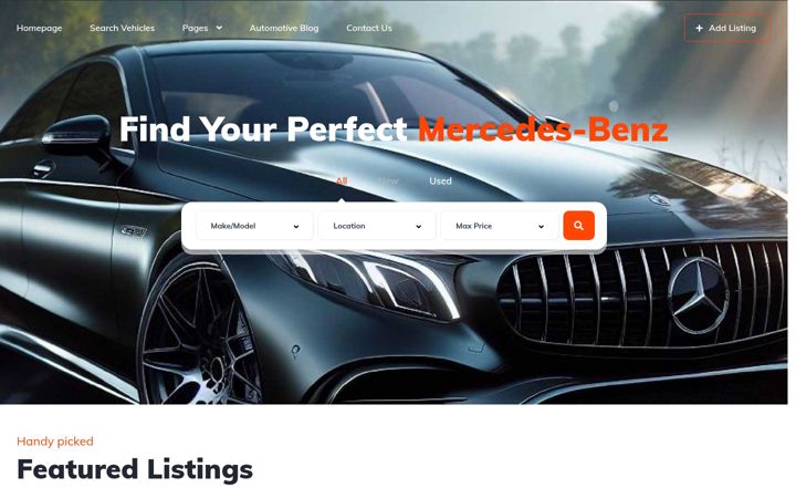 Screenshot of mercedescarplace.com