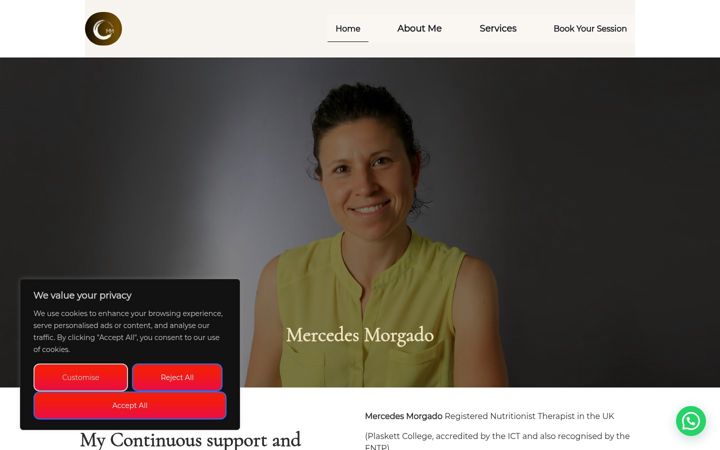 Screenshot of mercedesmorgado.com