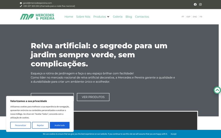 Screenshot of mercedespereira.com