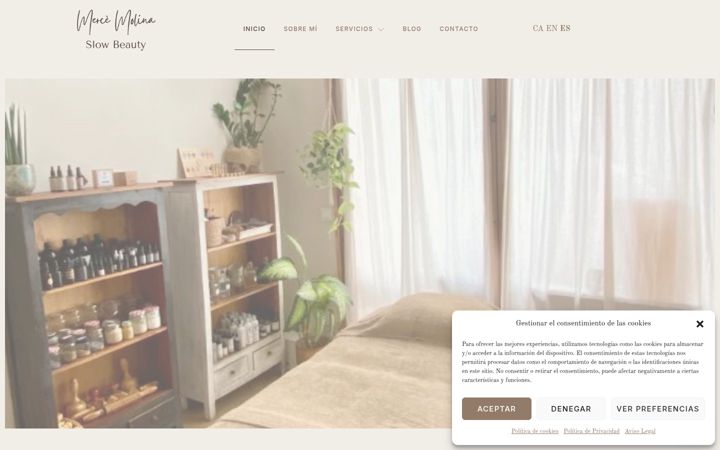 Screenshot of mercemolina.com