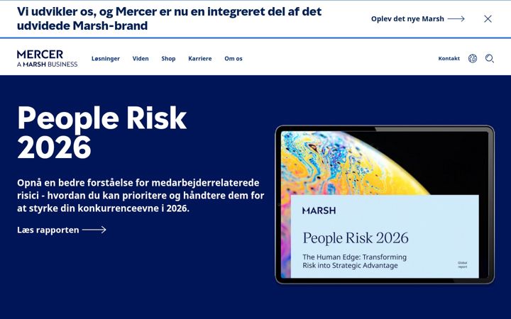 Screenshot of mercer.com