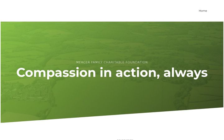 Screenshot of mercerfamilycharitablefoundation.com