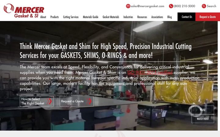 Screenshot of mercergasket.com