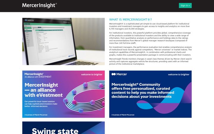 Screenshot of mercerinsight.com