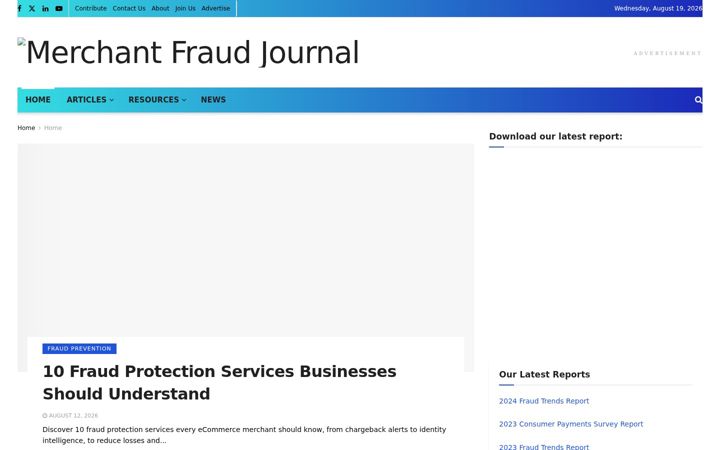 Screenshot of merchantfraudjournal.com