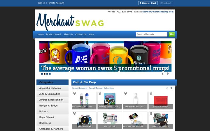 Screenshot of merchantswag.com