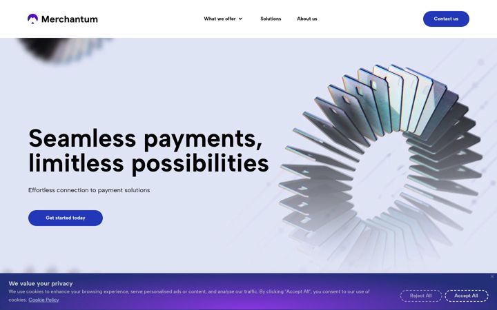 Screenshot of merchantum.com