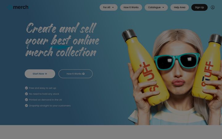 Screenshot of merchr.com