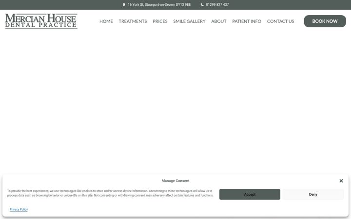 Screenshot of mercianhouse.com
