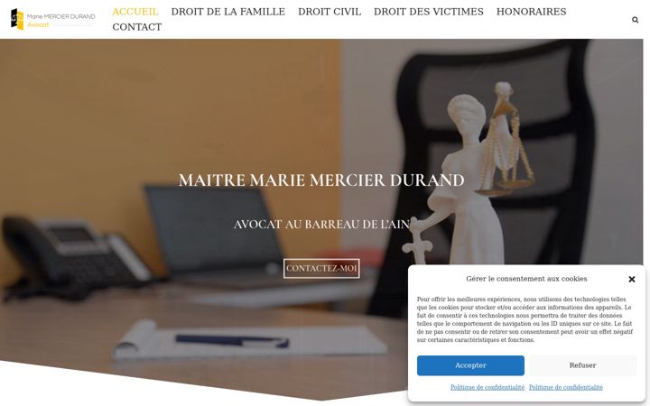 Screenshot of mercierdurand-avocat.com