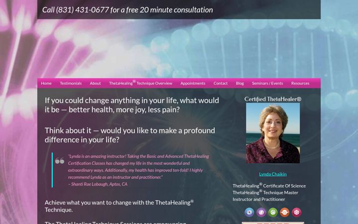 Screenshot of mercifulheavensthetahealing.com