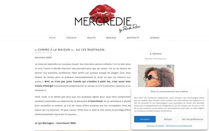 Screenshot of mercredie.com
