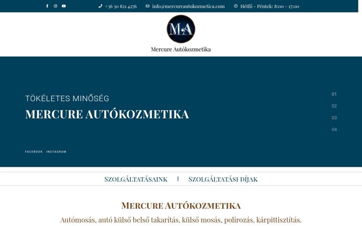 Screenshot of mercureautokozmetika.com
