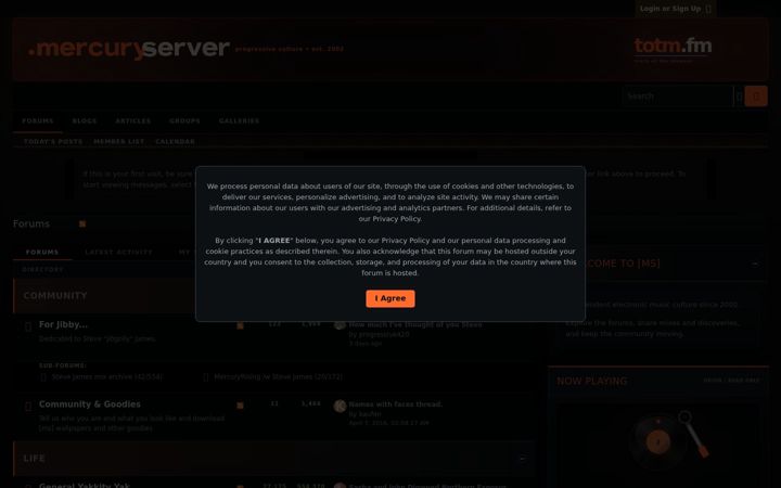 Screenshot of mercuryserver.com