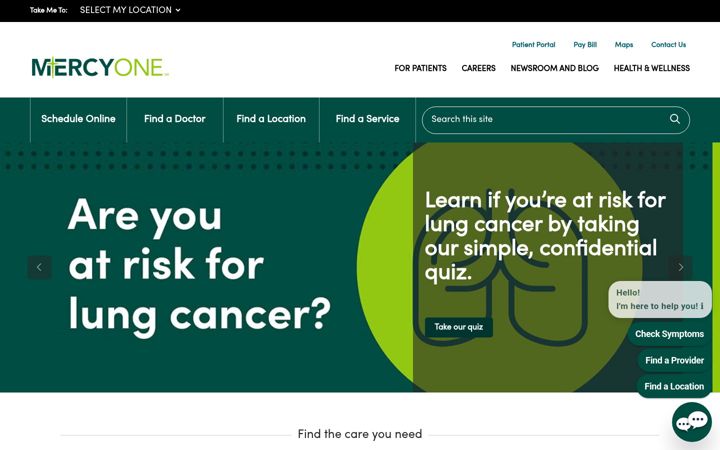 Screenshot of mercyone.org
