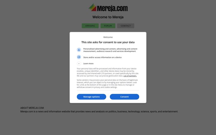 Screenshot stránky mereja.com