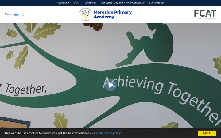 Screenshot of meresideprimary.com