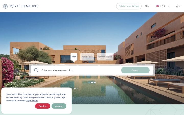 Screenshot of meretdemeures.com