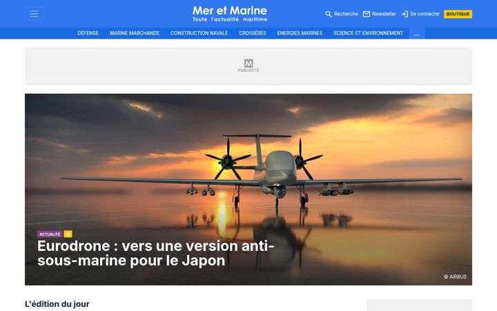 Screenshot of meretmarine.com
