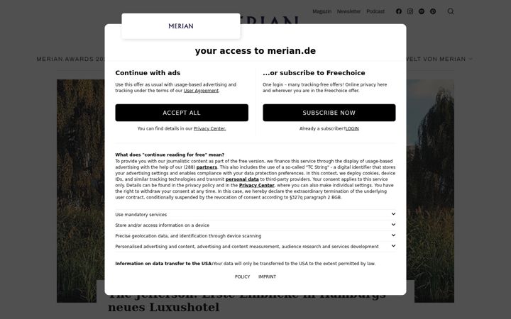 Screenshot of merian.de