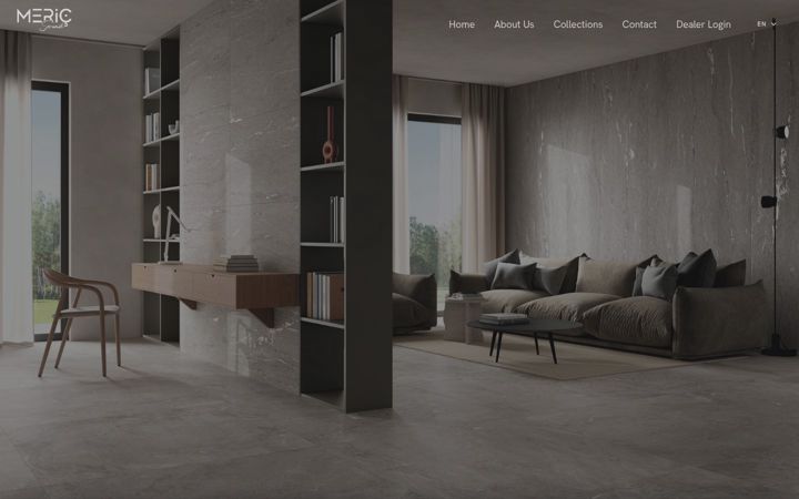 Screenshot of mericseramik.com