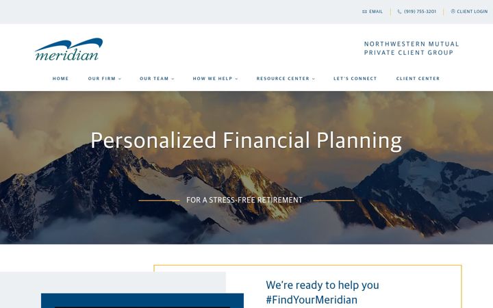 Screenshot of meridianfinancial.nm.com