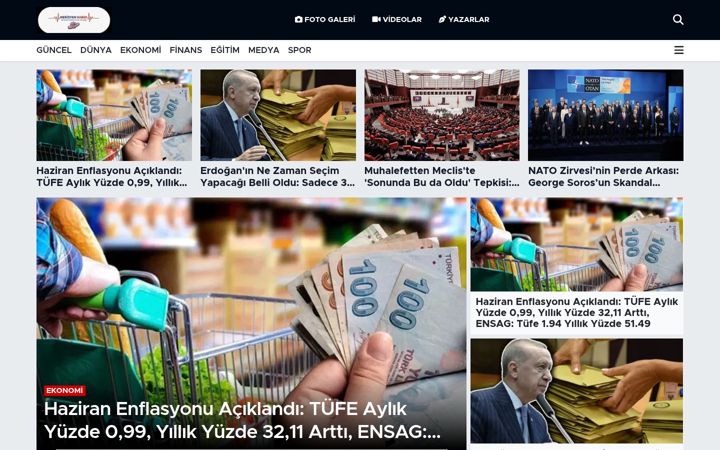 Screenshot of meridyenhaber.com
