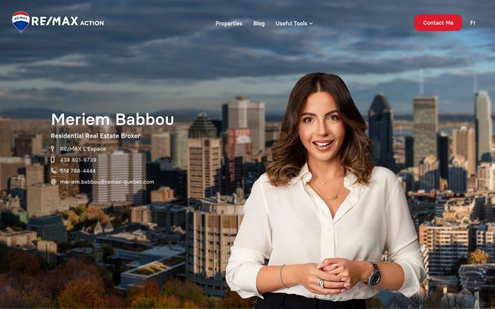 Screenshot of meriembabbou.com
