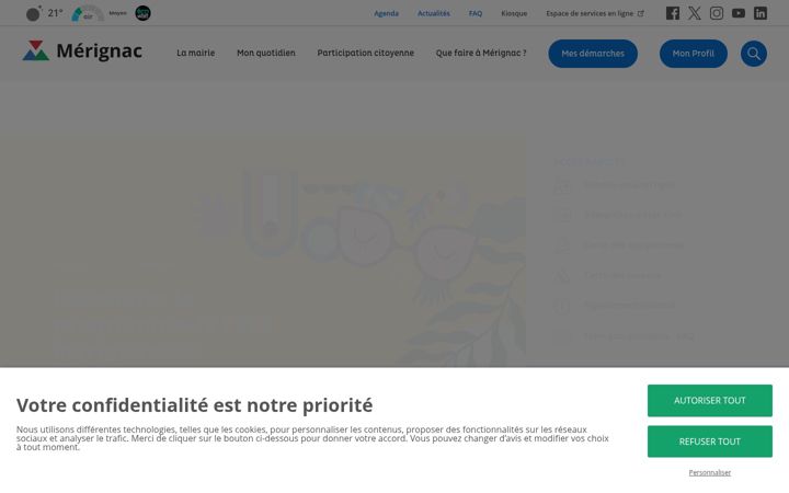 Screenshot of merignac.com