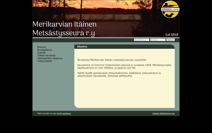 Screenshot of merikarvianitainen.com