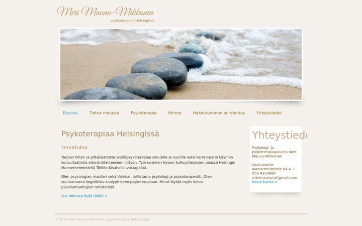 Screenshot of merimaunumikkonen.com