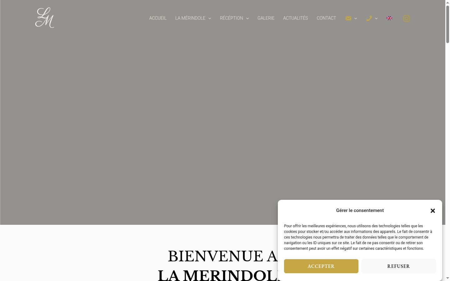 Screenshot tal-banner tal-kunsens muri qabel kwalunkwe interazzjoni