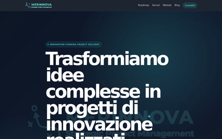 Screenshot of merinnova.com
