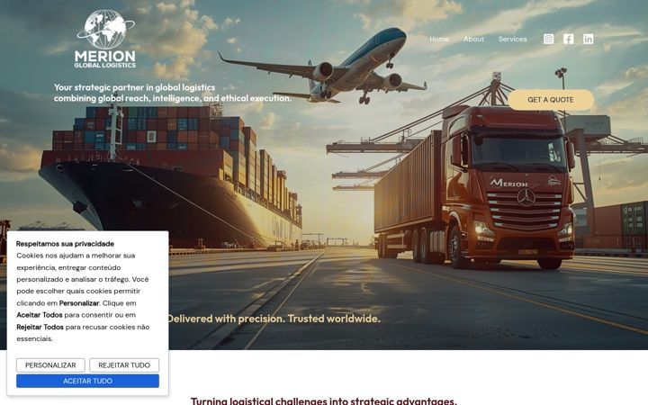 Screenshot of merionglobal.com