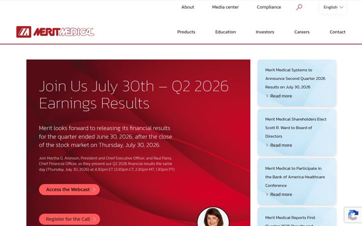 Screenshot von merit.com