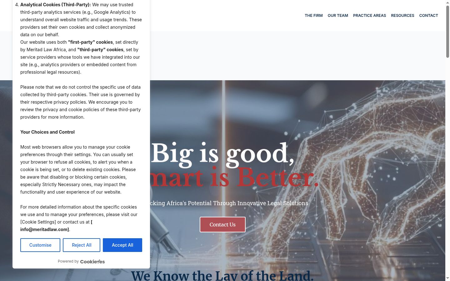 Screenshot tal-banner tal-kunsens muri qabel kwalunkwe interazzjoni
