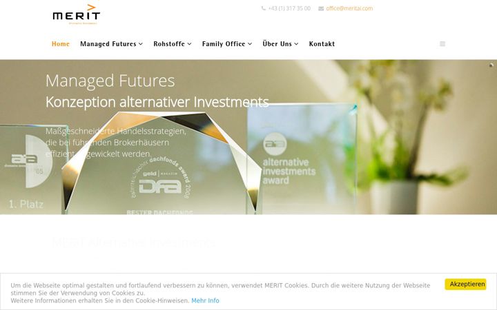 Screenshot of meritai.com