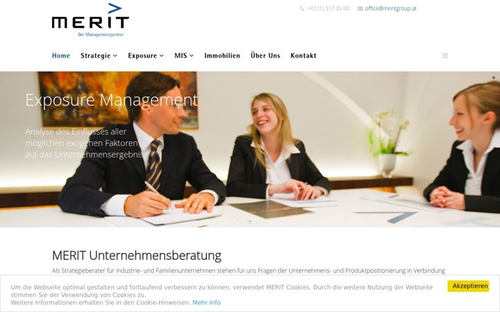 Screenshot of meritcn.com