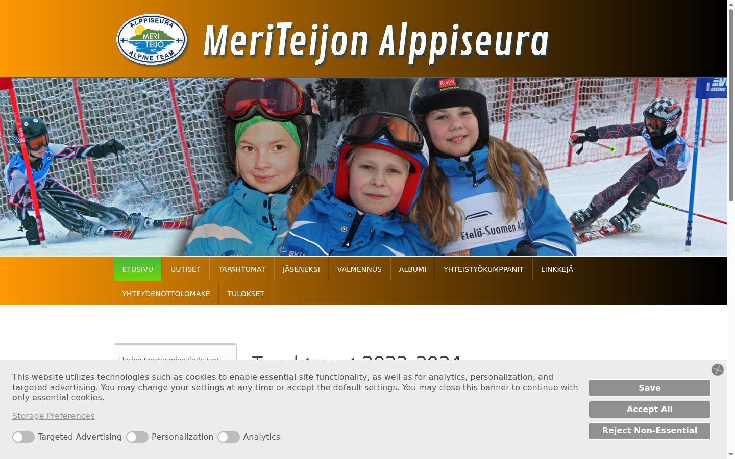 Screenshot tal-banner tal-kunsens muri qabel kwalunkwe interazzjoni