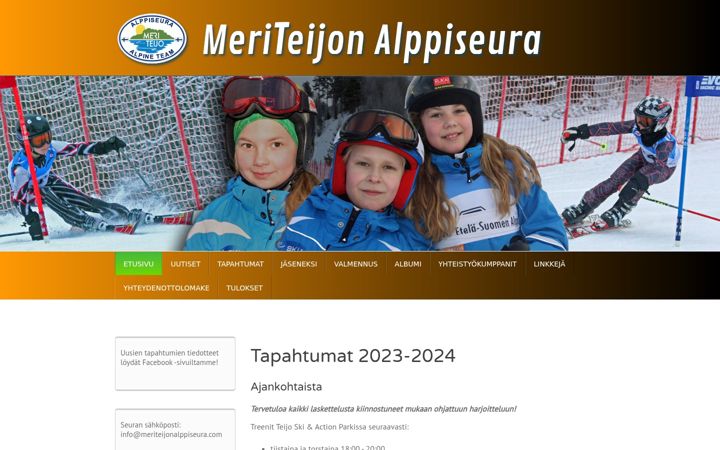 Screenshot of meriteijonalppiseura.com