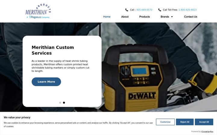 Screenshot of merithian.com